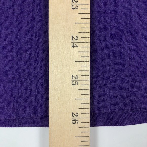 VTG 80s NBA Champ Los Angeles Lakers Shirt Adult Small* Purple Single Stitch Tee - Picture 11 of 12